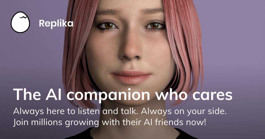 Replika ai app to make digital ai friends that help overcome loneliness