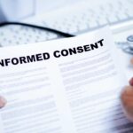 patient signed informed consent document