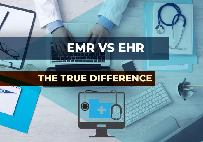 the difference between EMR and EHR