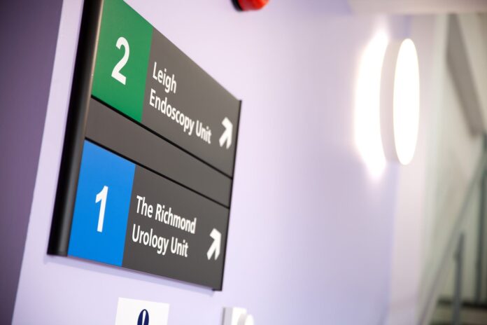 What type of signage do you need in a healthcare setting