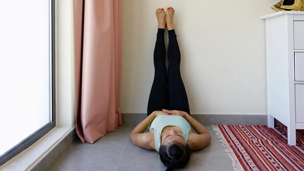 Yoga Legs-Up-The-Wall Pose