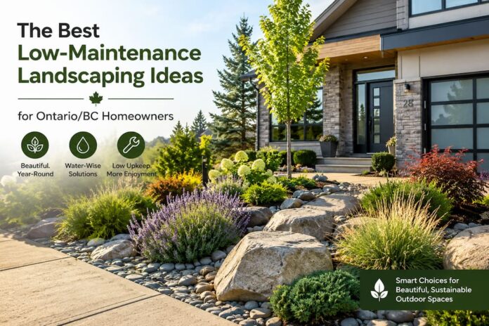 The Best Low-Maintenance Landscaping Ideas for OntarioBC Homeowners