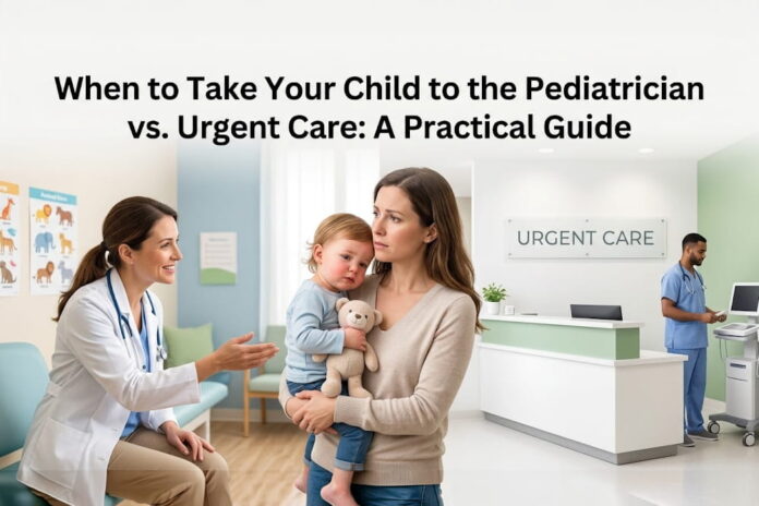 When to Take Your Child to the Pediatrician vs. Urgent Care: A Practical Guide
