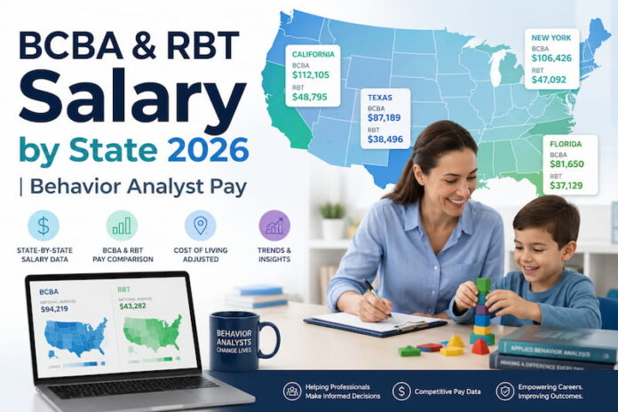 BCBA & RBT Salary by State 2026 | Behavior Analyst Pay