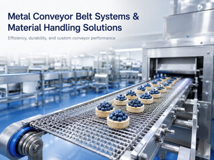 Metal Conveyor Belt Systems and Material Handling Solutions Improving Efficiency, Uptime, and Product Flow
